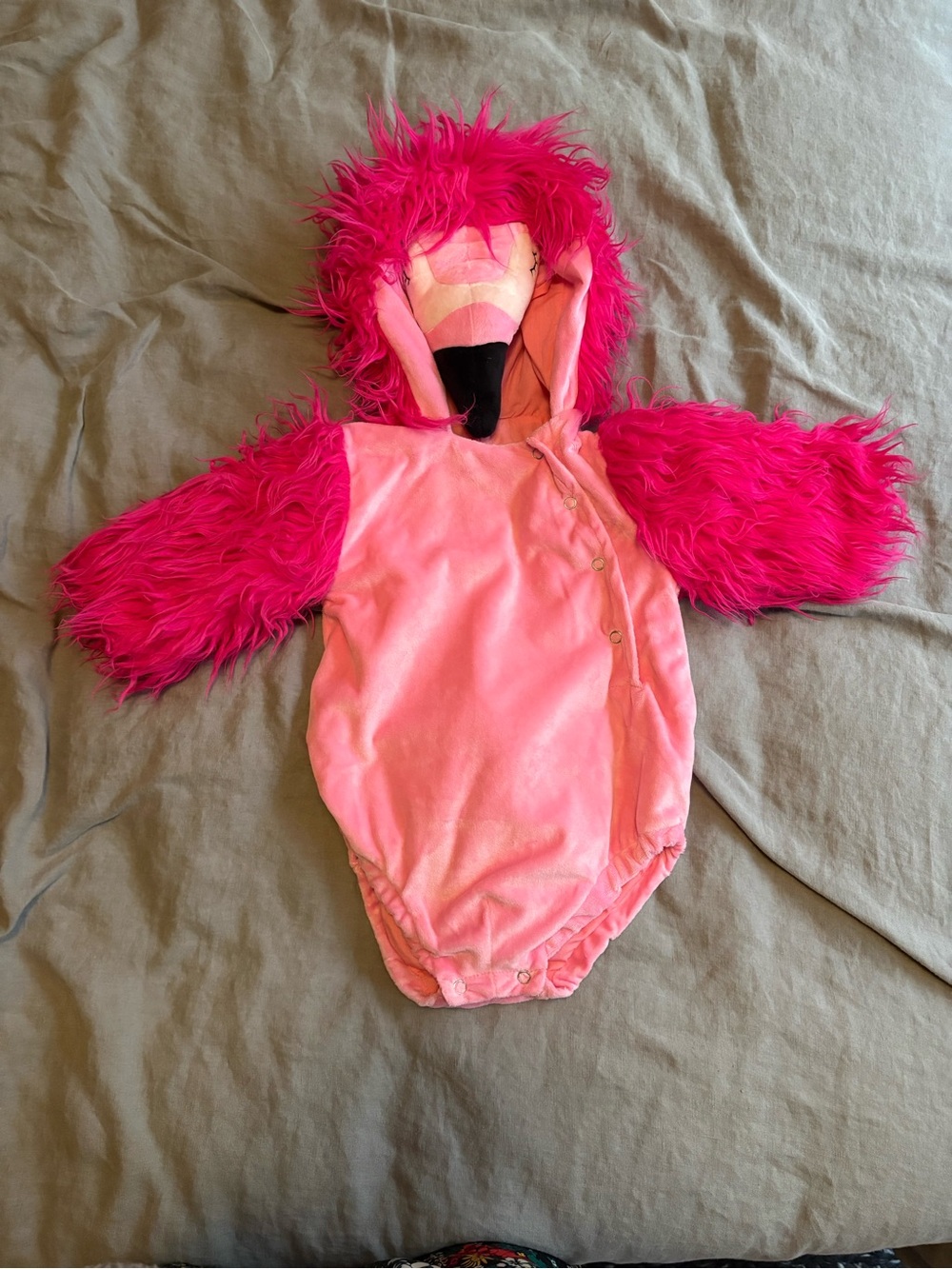 Pottery Barn kids Hot Pink Plush Flamingo Halloween costume